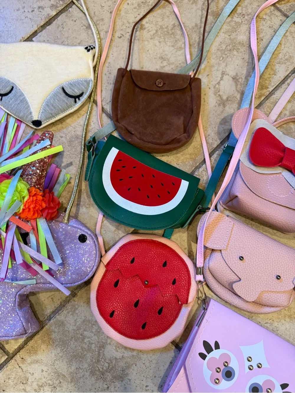 Kids Pink Owl Crossbody Purse - Cute Pink Shoulder Bag